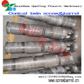 extruder conical barrel and screw for PVC